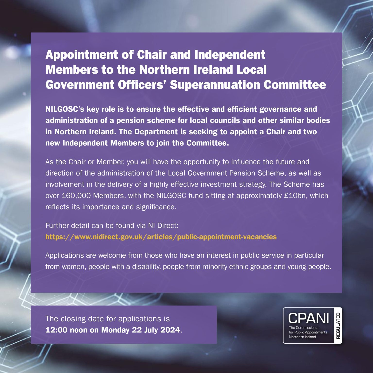 NILGOSC closing 22 July CAP Arts Centre