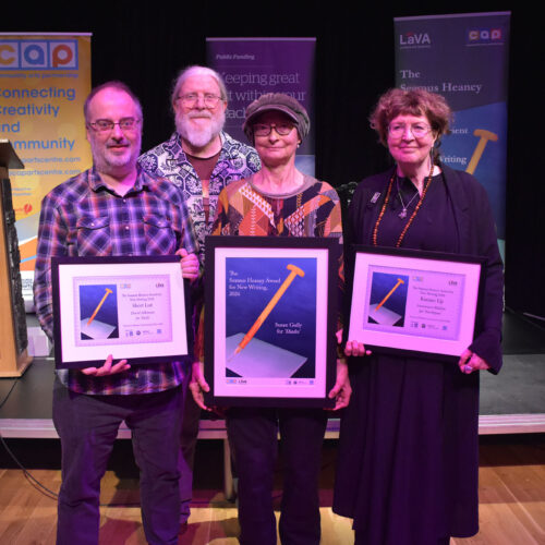 Winner and Shortlited poets with Conor Shields at the Endure lau